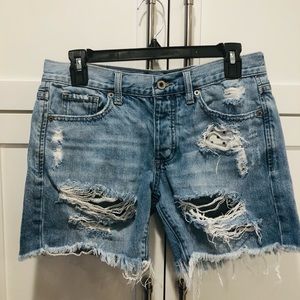 Lucky Brand The Boyfriend Shorts Denim Jean Shorts Size 00
